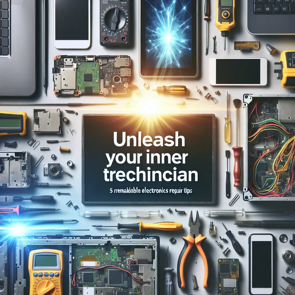 Unleash Your Inner Technician: 5 Remarkable Electronics Repair Tips